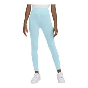NWT Nike Girls Leggings Turquoise Blue Pink Size L